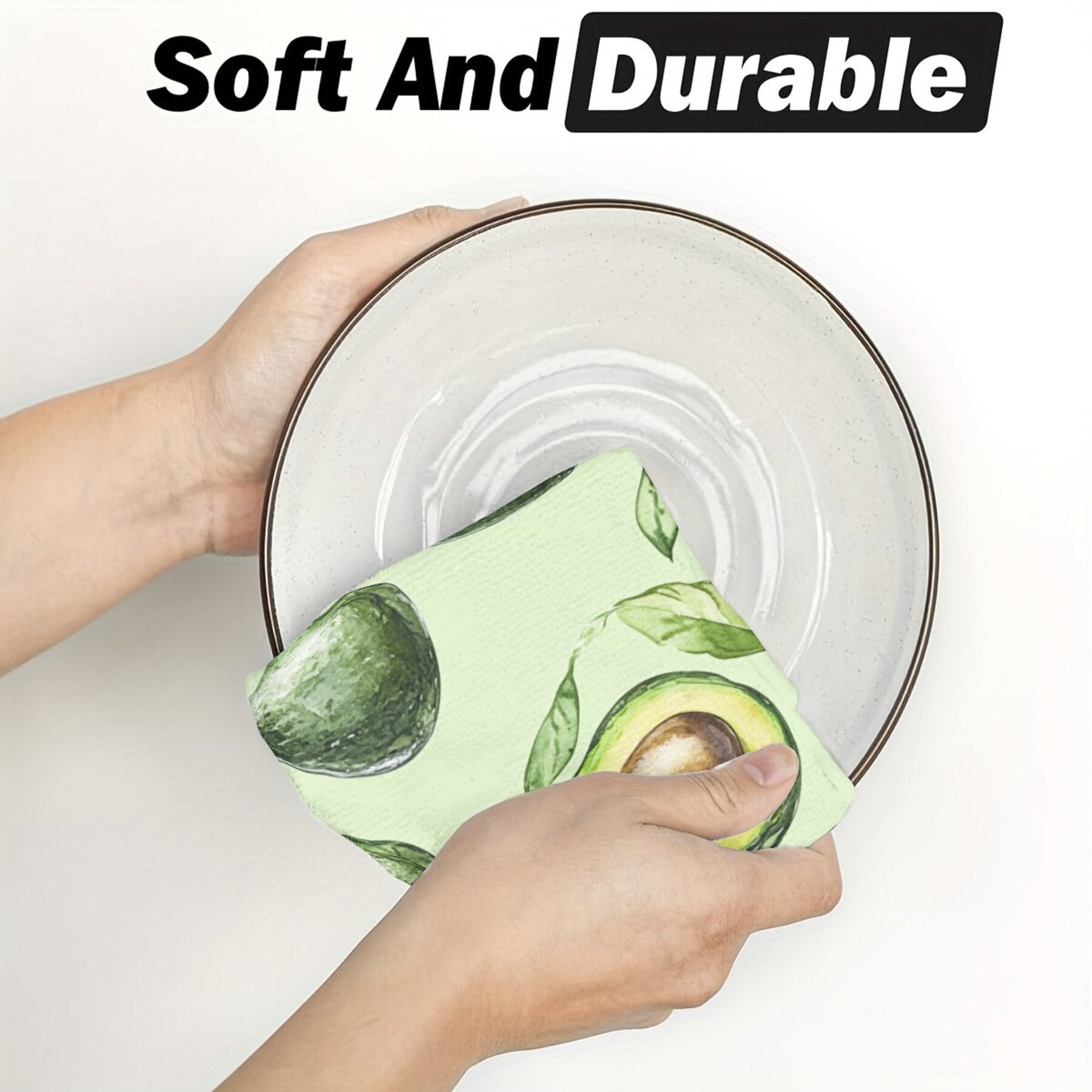 Two Pieces Scouring Pad Dish Cloths for Cleaning and Scrubbing