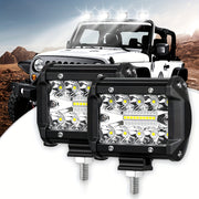 2 Pieces LED Work Lights for Cars RVs Motorcycles 10.16cm Brightness 12V