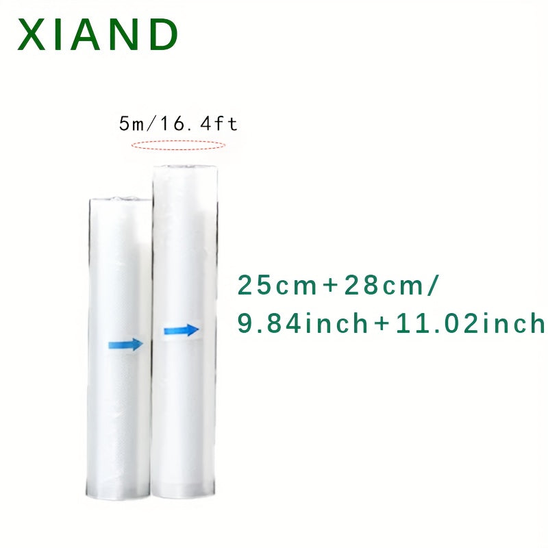 Ovqatni saqlash va tartibga solish uchun 2 ta vakuum oziq-ovqat saqlash sumkasi to'plami