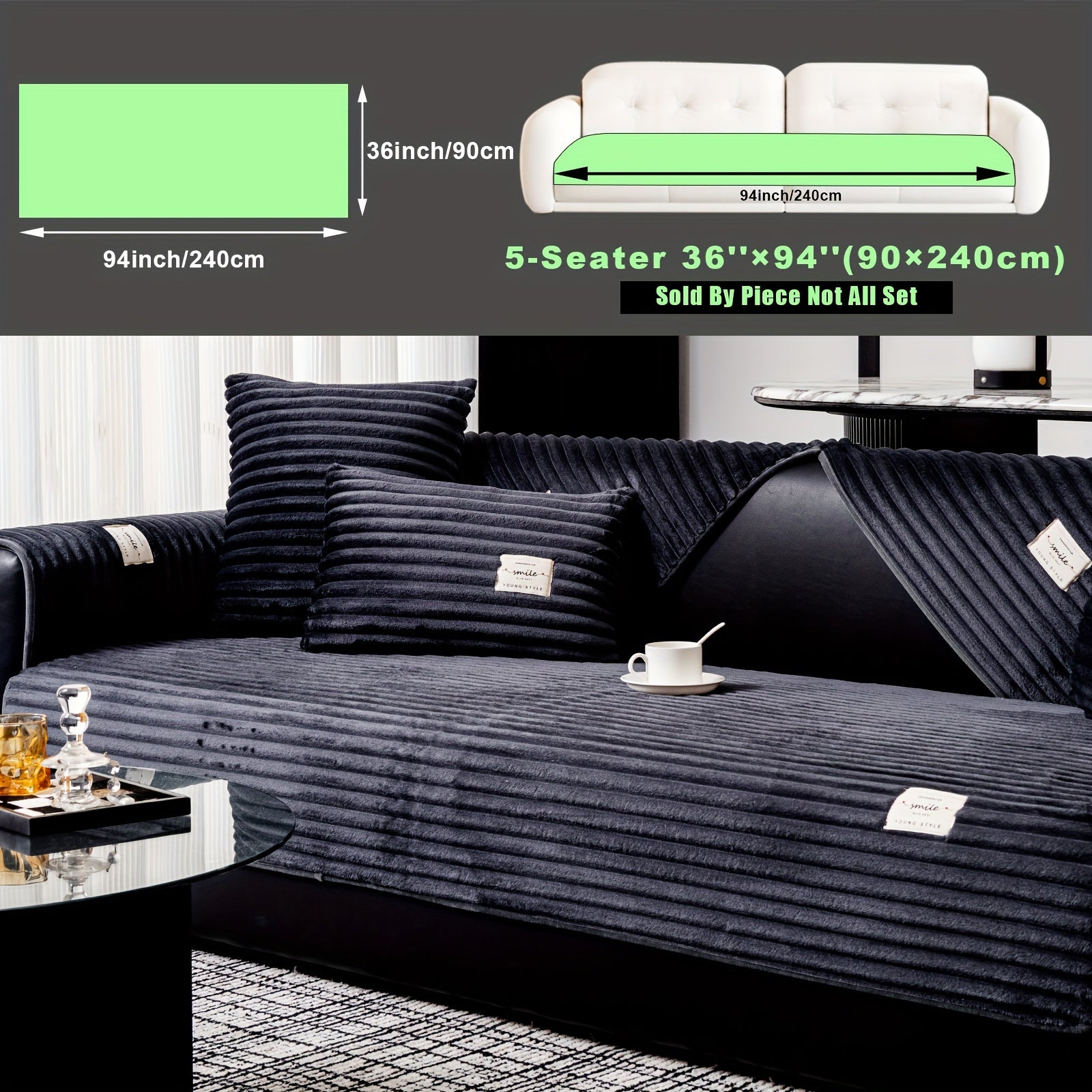 Плюшевый чехол на диван из бархата, противоскользящий, для домашних животных, моющийся в машине, современный стиль, все размеры