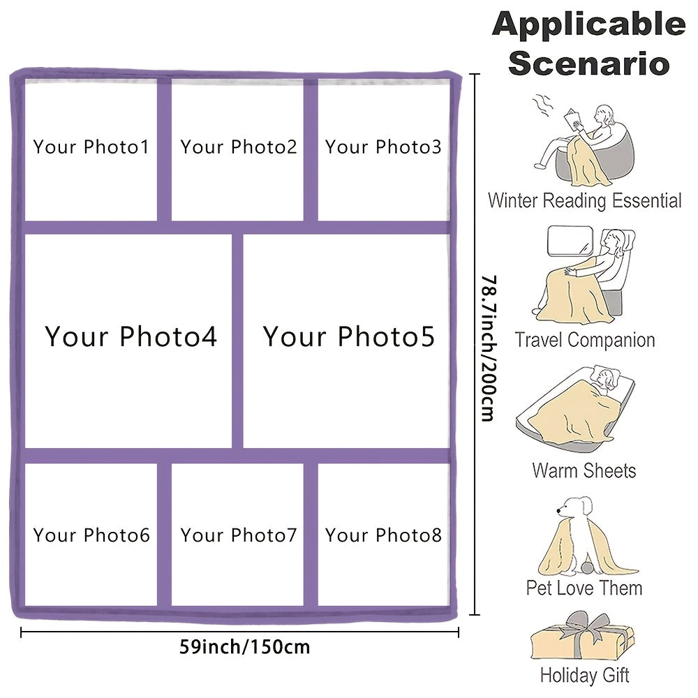 Индивидуальное фланелевое одеяло с фотографией, мягкое теплое одеяло с памятью для пар, семей, дивана, кровати, кемпинга