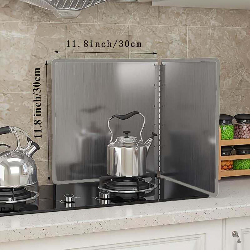 Qaytariladigan zanglamaydil stakkaning splash guard, qozonni qattiq yopishdan himoya qilish uchun, pishirish va ochiq havoda yurish uchun mos.