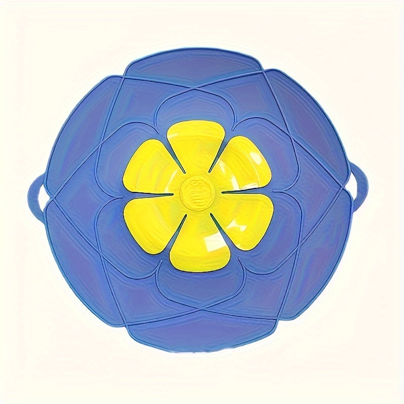 Tapa de silicona para derrames en forma de flor, accesorio de cocina de grado alimenticio para altas temperaturas
