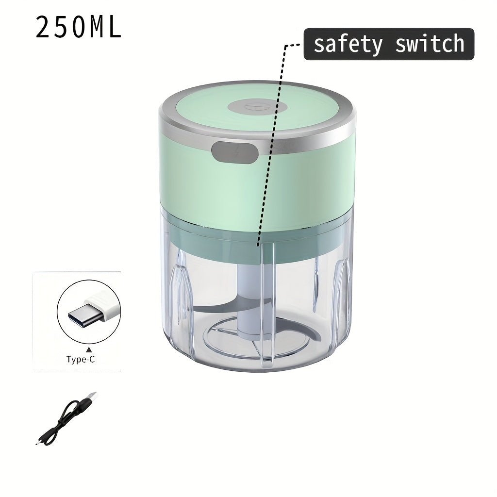 Kabelsiz Mini Ovqat Blenderi 350ml USB Qayta Toʻldiriladigan Elektr Oshxona va Tashqi Foydalanish