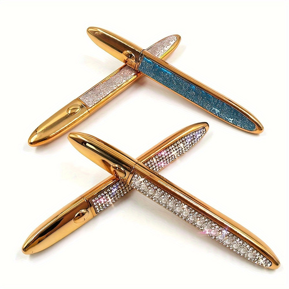 Women Long Lasting Waterproof Glitter Liquid Eyeliner 2-in-1 Self-Adhesive Glue Pen