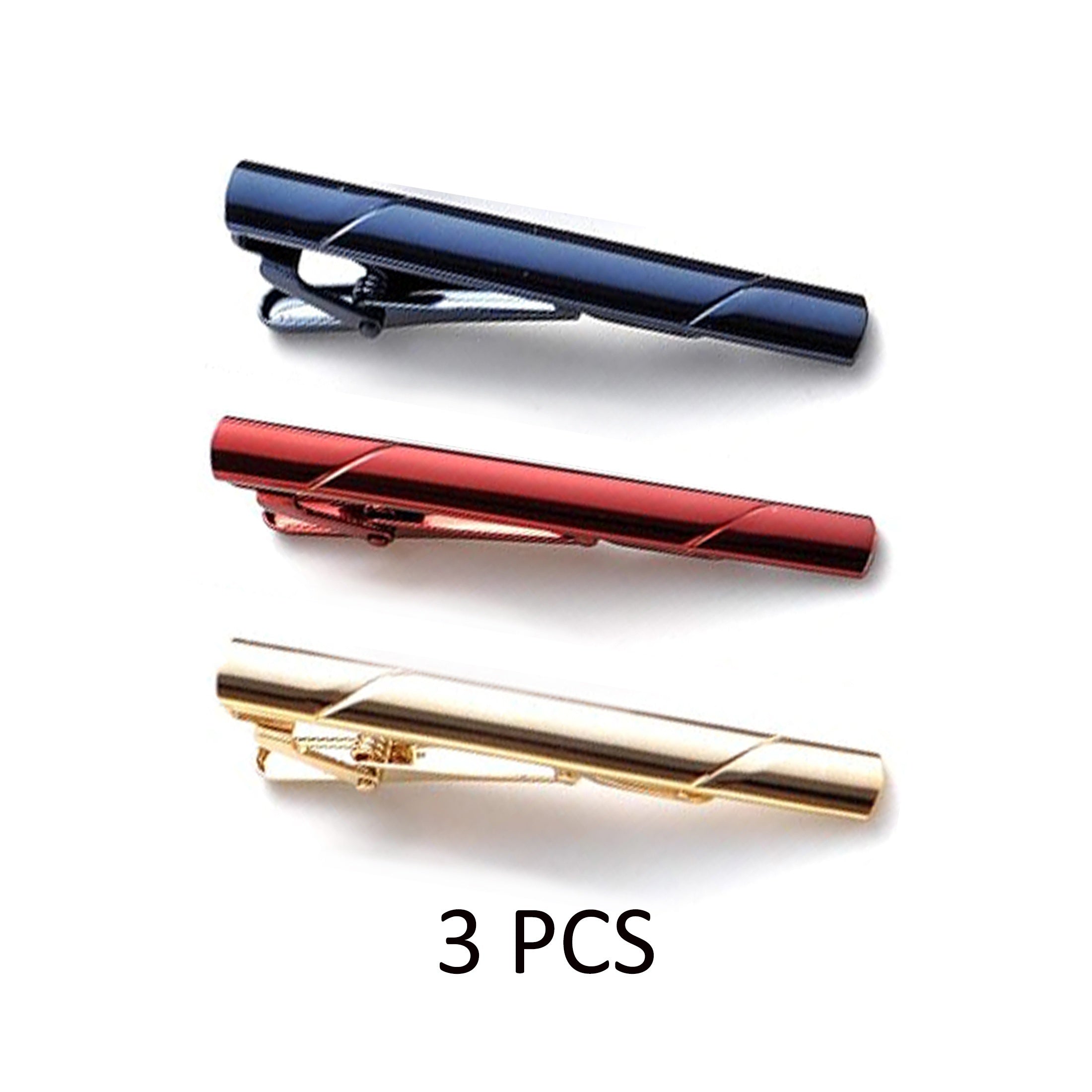 Набор из 3/6 серебряных зажимов для галстука для мужчин, свадебные деловые аксессуары