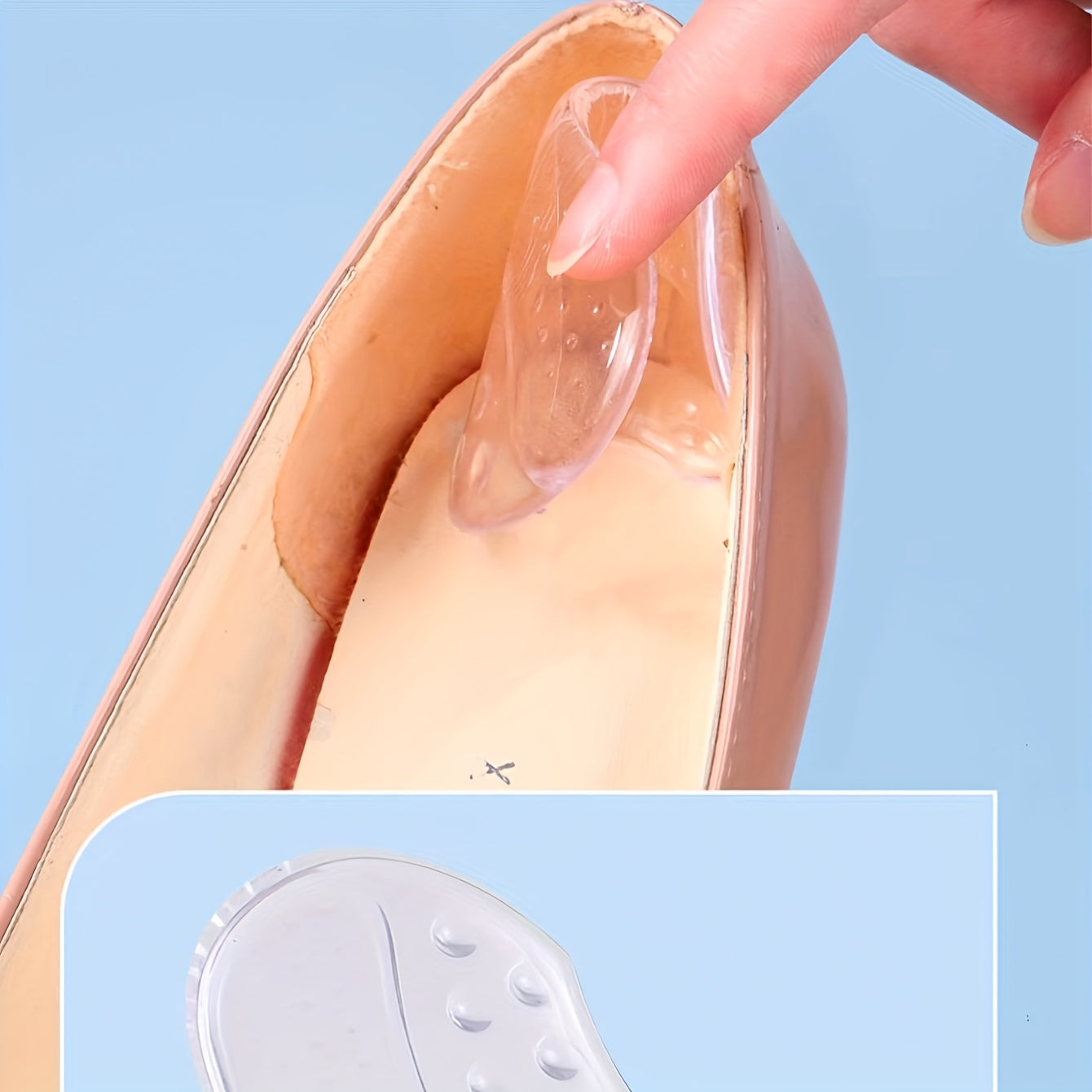 Women's Silicone Heel Grips Cushioned Non-Slip Shoe Comfort Accessories
