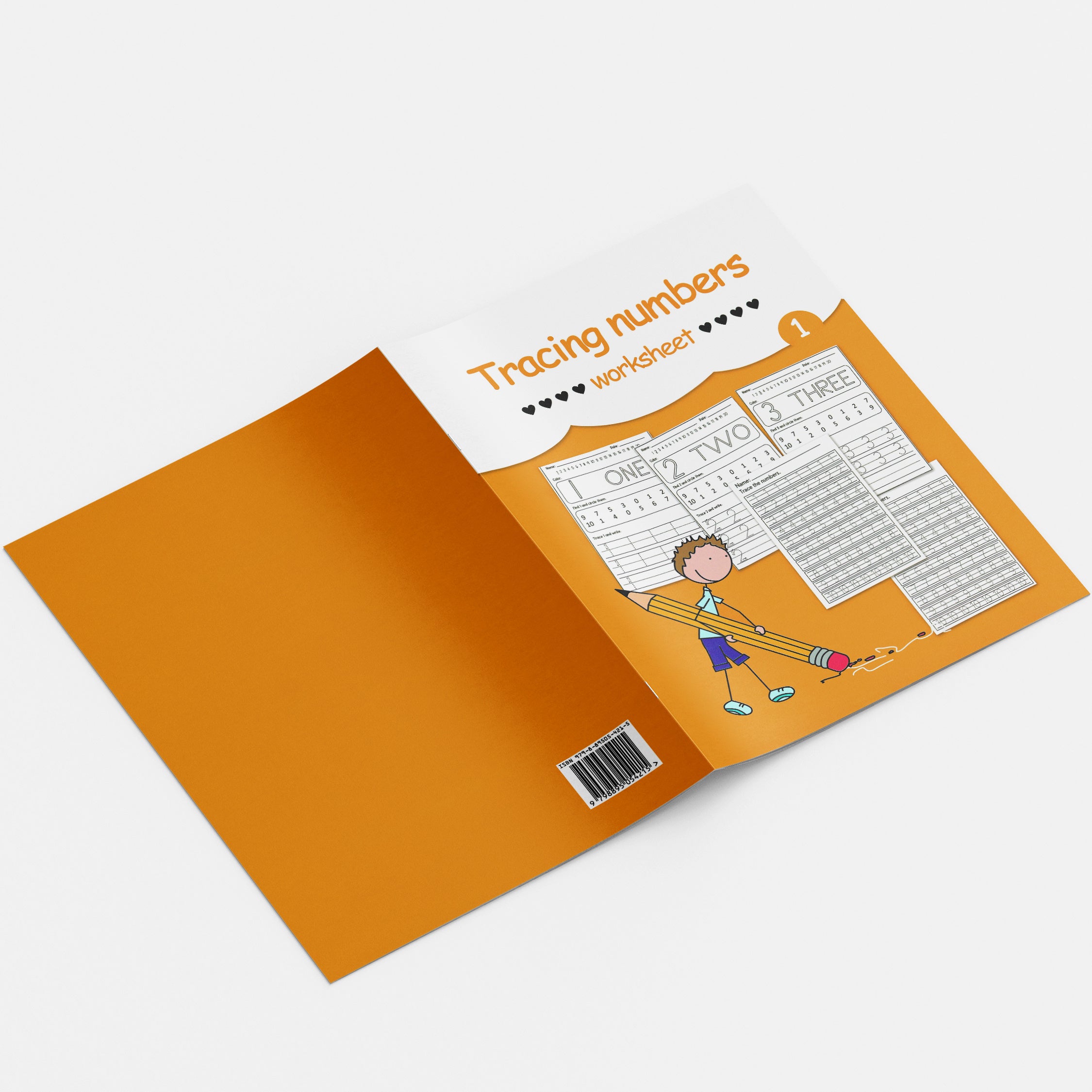 Детская книга для раскрашивания и практики чисел для обучения счету и цветам