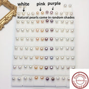 Tabiiy shaffof suvli marjonli sirg‘alar 7-8mm Minimalist zargarlik kundalik kiyim va sovg‘alar uchun