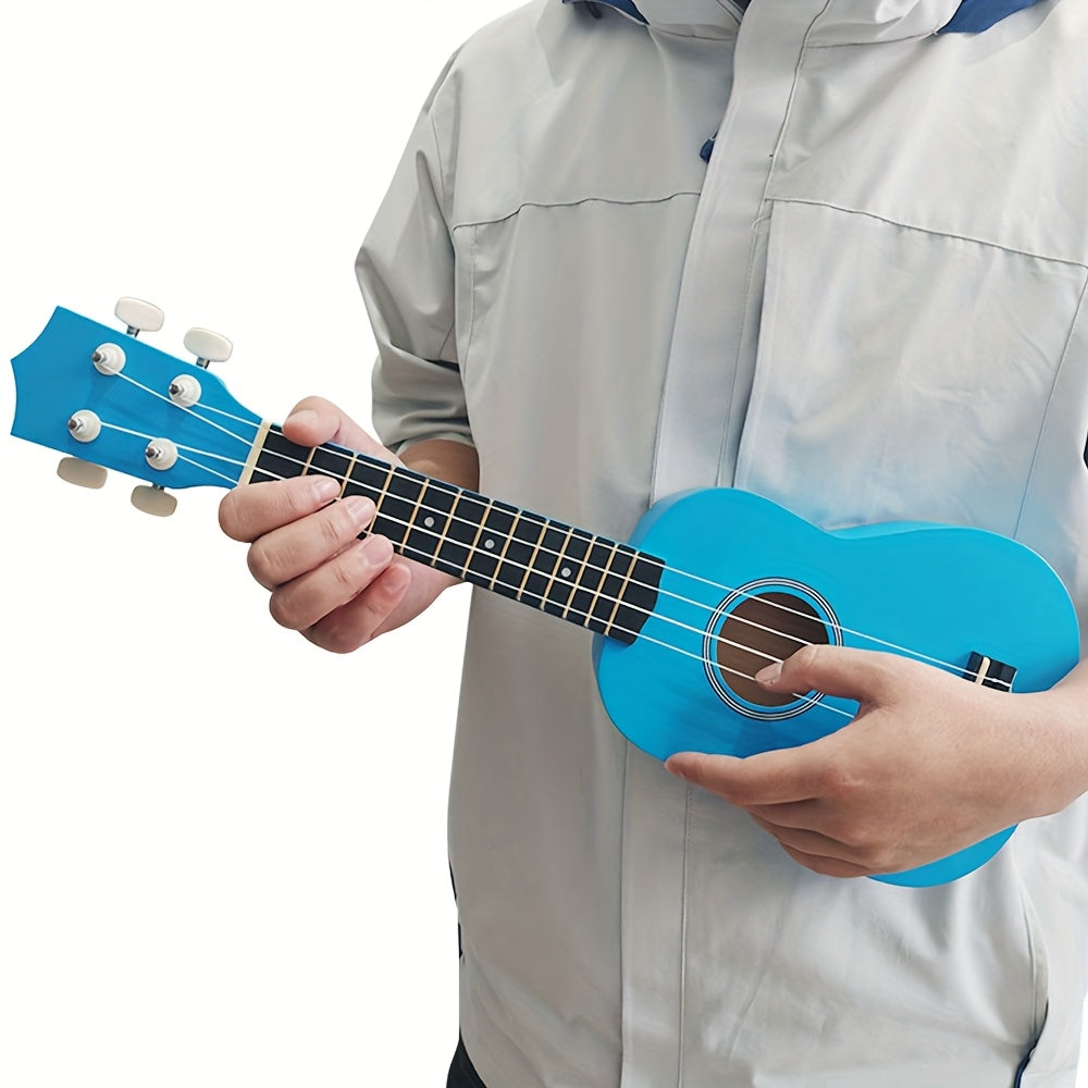 Hawaiian Ukulele Starter Kit 21 Inch with Soft Nylon Strings and Accessories for Adults