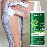 Crema depilatoria de té verde para piel sensible 100g Depilador de acción rápida