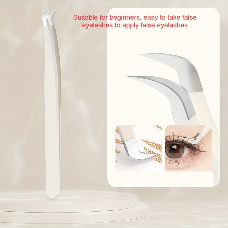 Щипцы для наращивания ресниц с изогнутым концом, аппликатор для ресниц, профессиональный инструмент