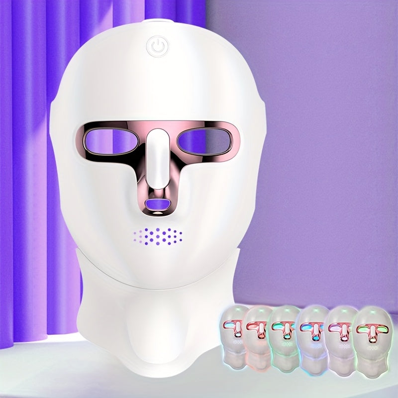 7 rangli Ayollar uchun Go'zallik Maska, USB orqali zaryadlanadigan, sensorli ekranli, ko'p funksiyali portativ yuz parvarishlash qurilmasi, qiz do'stingiz yoki 14 fevral uchun mukammal sovg'a.