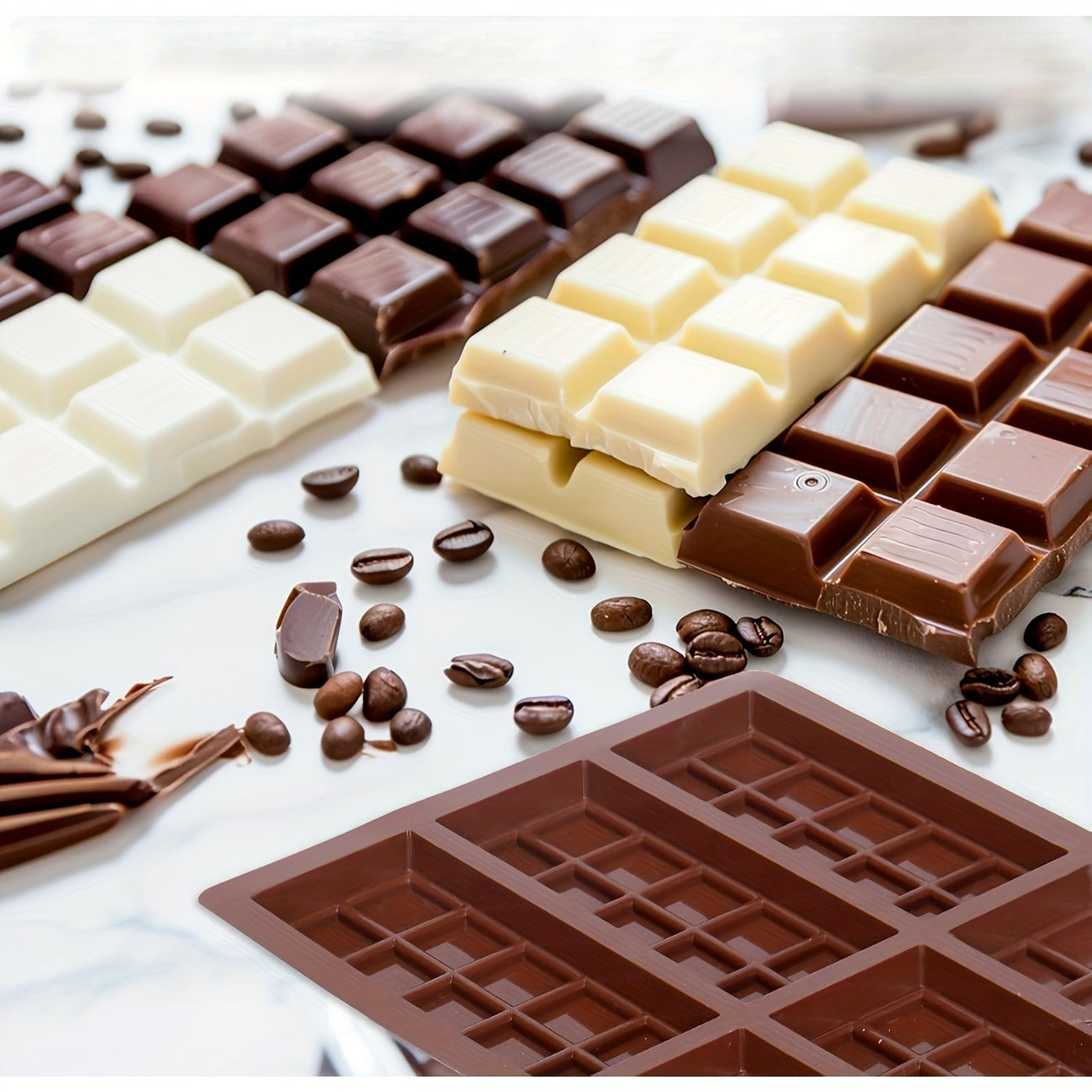 3D Silicone Chocolate Mold for Baking and Candy Making Non-Toxic Kitchen Tool