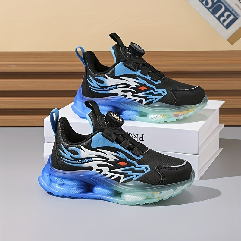 Мужские дышащие водонепроницаемые кроссовки с вращающейся пряжкой, нескользящие, повседневные, спортивные, для бега