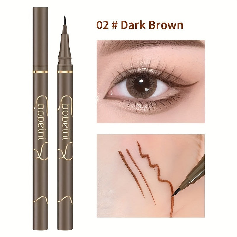 Women's Waterproof Liquid Eyeliner Pen Long-lasting Black Thin Tip