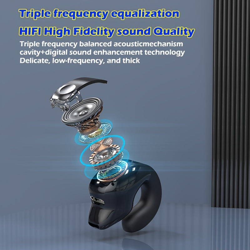 Wireless Earbuds with 360° Sound Noise Cancellation Long Battery Life Sports Compatible Volume Control