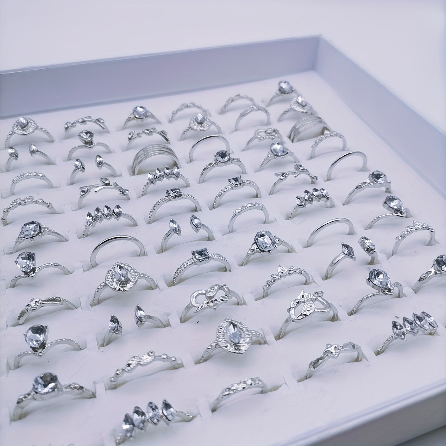 Women's Bohemian Charm Rings Assorted Set 30 Pieces Gift-Ready Wholesale