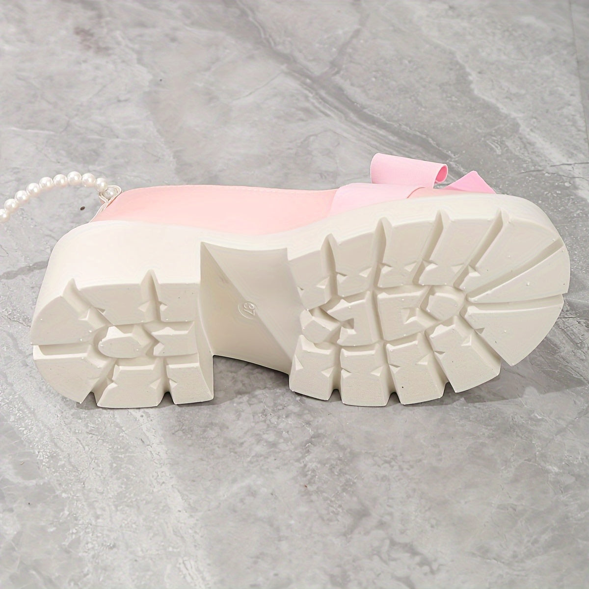 Women's Solid Color Loafers with Bowknot and Chunky Heels