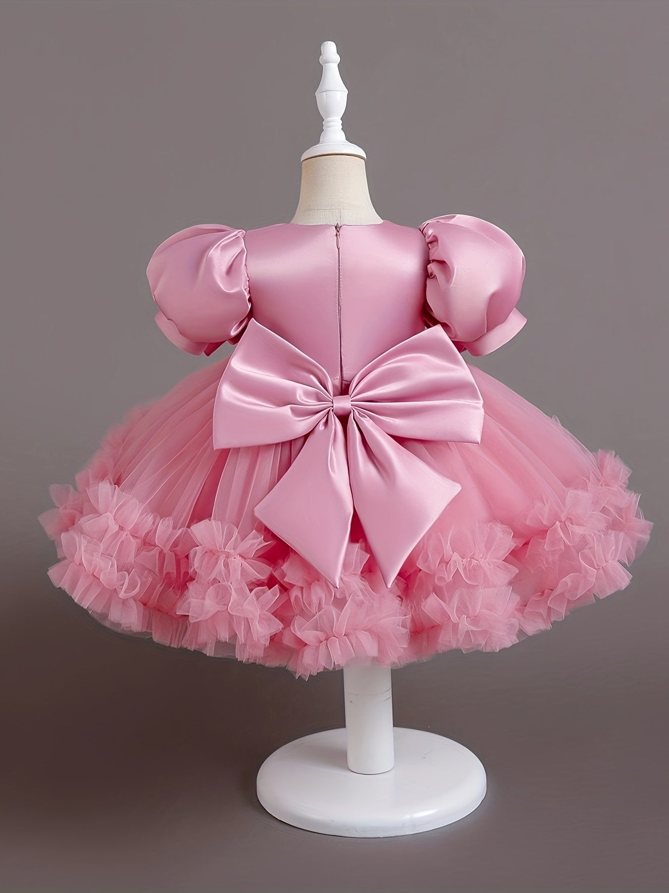Girls Sequin Tutu Dress for Birthday Party with Ruffle Mesh Skirt and Belt
