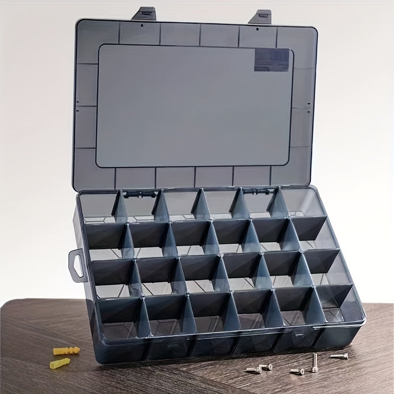 Adjustable Storage Container for Jewelry Electronics Components Plastic Box with Grids
