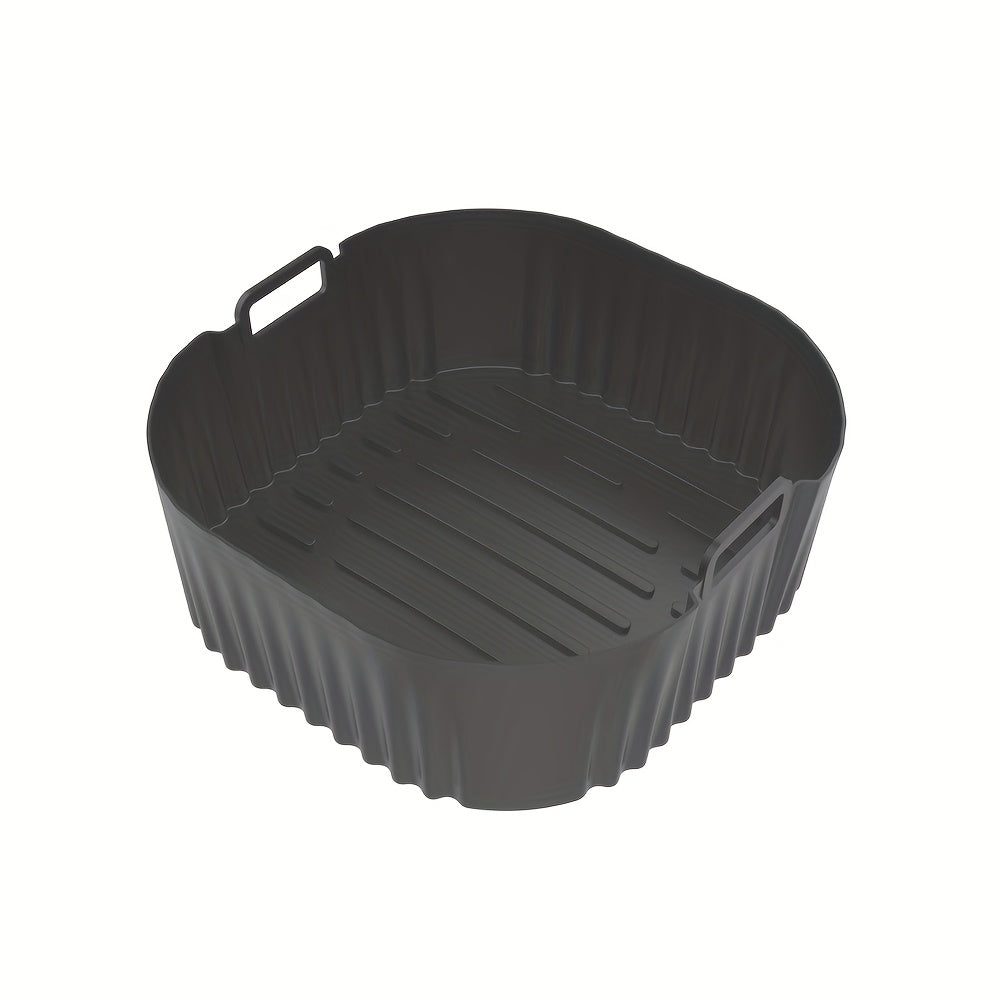 20cm Qayta ishlatiladigan Silikon Havo Fryer Qoplamalari 4.2L va 5.5L Havo Fryerlar uchun, pech, mikroto'lqinli pech uchun xavfsiz, yopishmaydigan