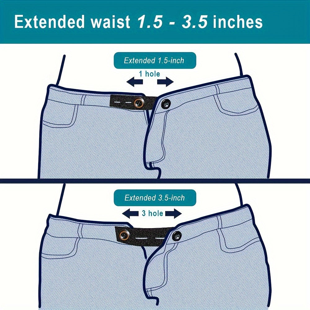 Unisex Elastic Waistband Extenders Stretchable Belt for Pregnancy Maternity