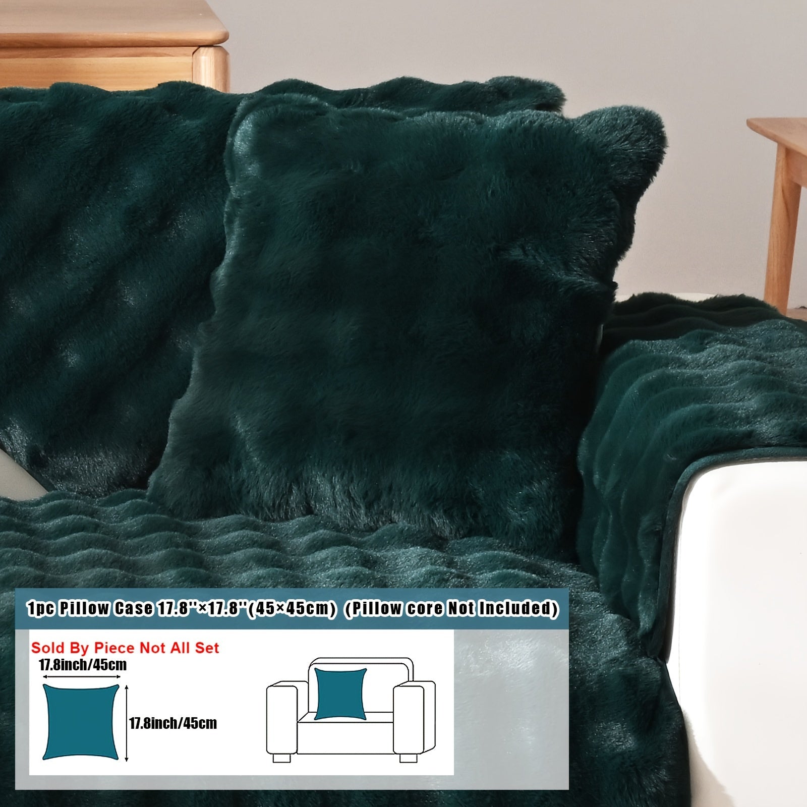 Имитация кролика плюшевая подушка-диван для домашних животных, дружелюбная к собакам с нескользящим чехлом для защиты мебели и декора в спальне, офисе или гостиной.