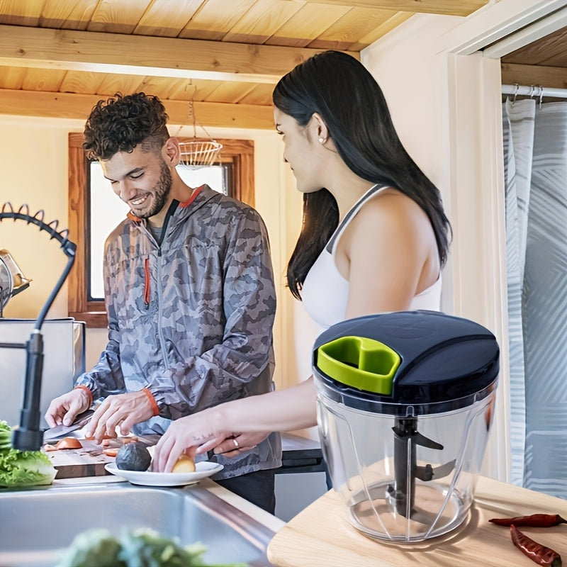 Uy oshxonasiga mo'ljallangan qo'lda go'sht maydalagich, kesgich, sarimsoq maydalagich, bosish maydalagich, sabzavot maydalagich, chili piyoz kesuvchi - RV va uy oshxonalari uchun ko'p maqsadli asbob.