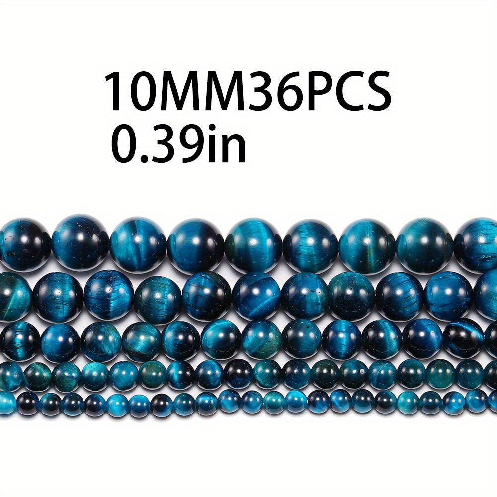 Blue Tiger Eye Beads Natural Stone Jewelry Making Supplies 6mm 8mm 10mm