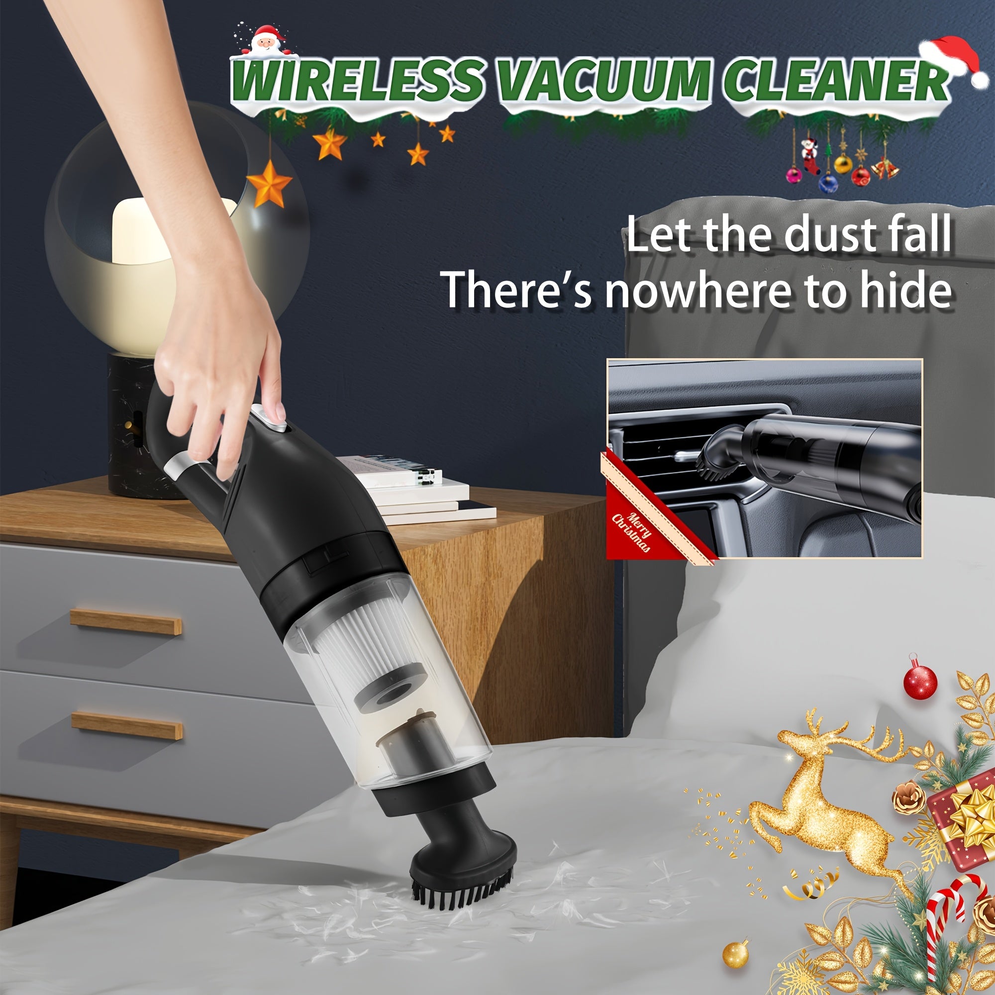 Беспроводной ручной пылесос-стик для шерсти домашних животных и ковров, время работы 15 минут