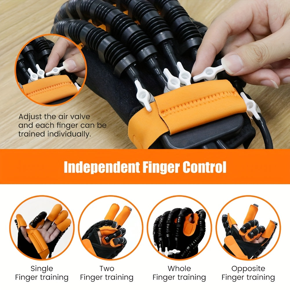 Guantes de rehabilitación con función de mano calentada, ajustable en fuerza, recargables, control por voz