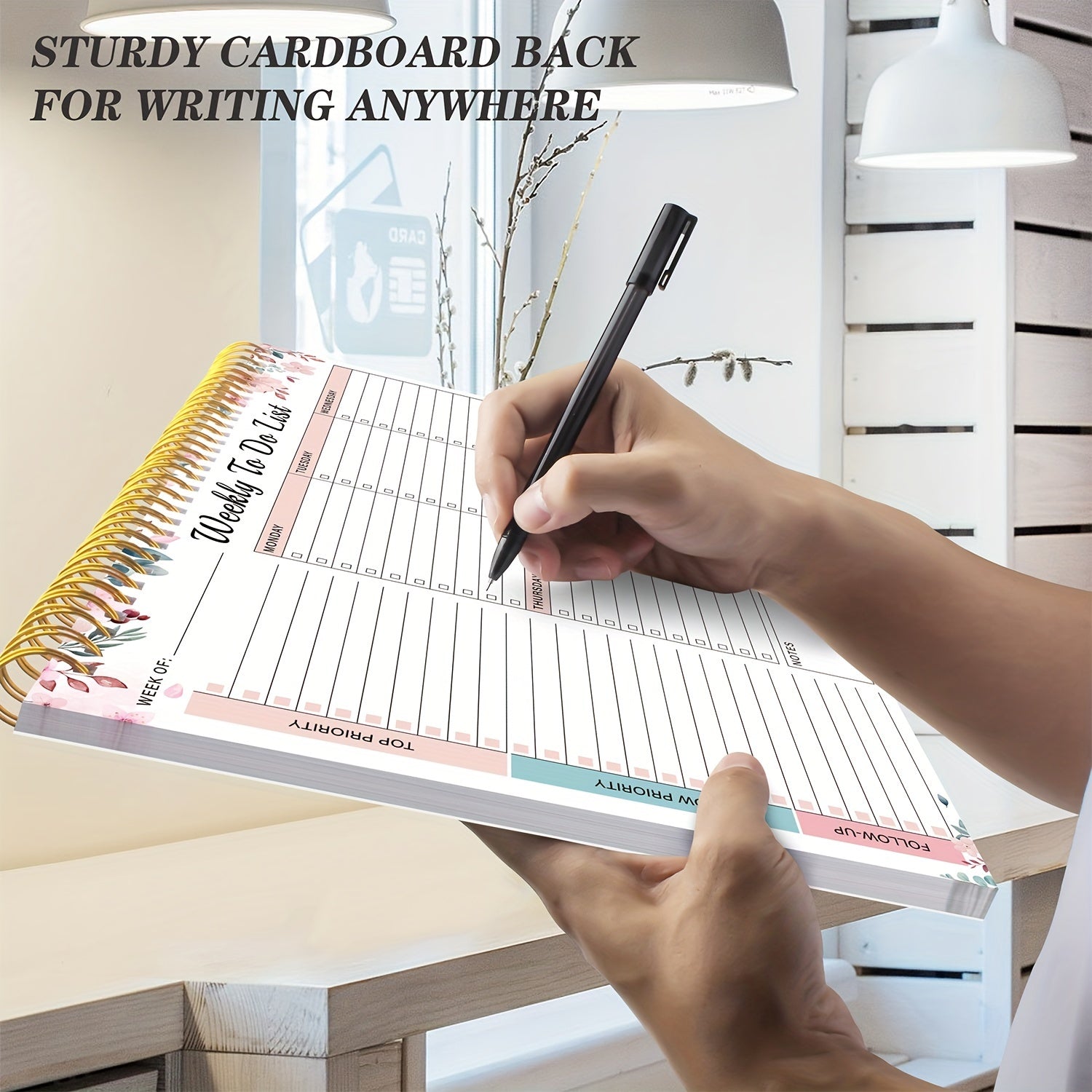 Student Weekly To-Do List Planner Notebook with Daily Organizer and Notes