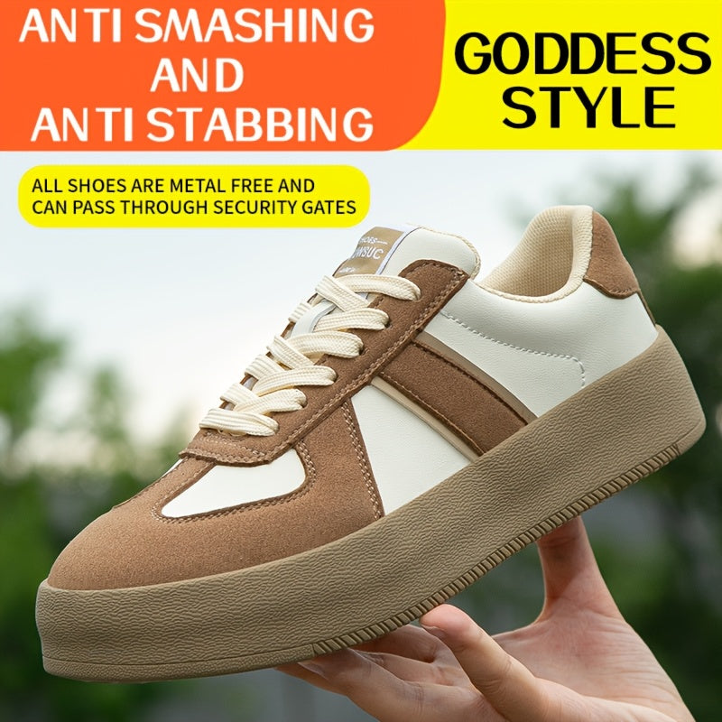 Women's Stab-Resistant Work Shoes Lightweight Breathable Steel-Free Safety Footwear