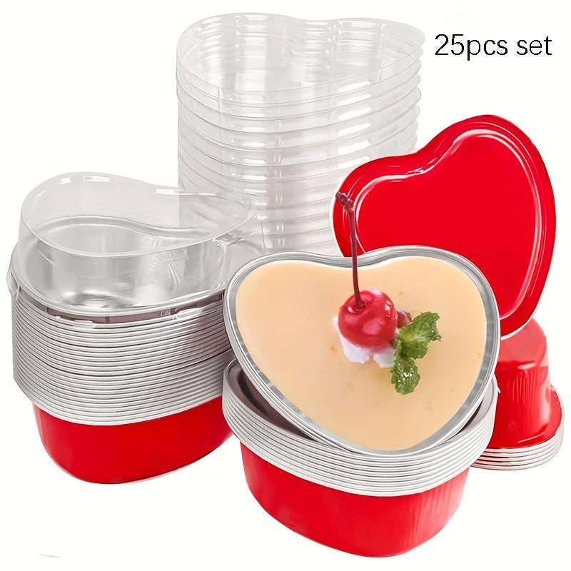 Heart Shaped Mini Loaf Pan with Lid for Baking, Small Cake Mold, Air Fryer Compatible