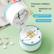 Pill Cutter Portable Divider for Pills Splitter with Pill Box
