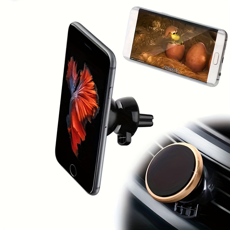 Universal avtomobil telefon uchun tutqich, havo ventilatsiyasi uchun magnit o'rnatish, panel uchun dok