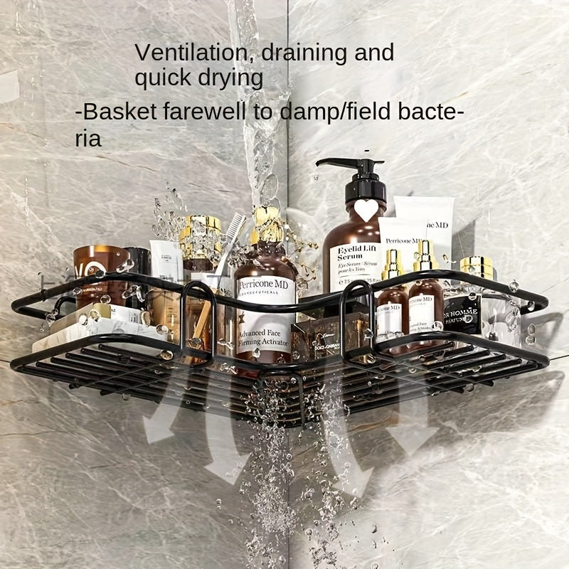 Teshik ochmas burchakli dush kaddisi, hammom saqlash uchun zanglamaydigan temirdan tayyorlangan.