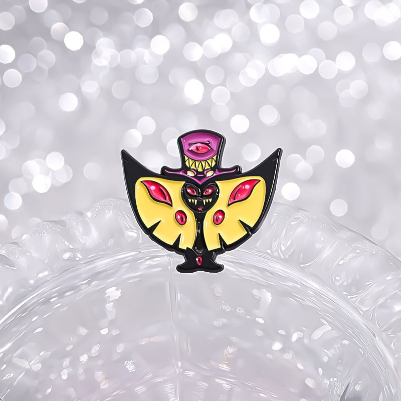 Vampire Bat Enamel Pin for Men Halloween Backpack Hat Brooch Decorative Accessory