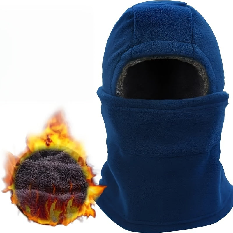 Winter Balaclava for Men Women 3-in-1 Fleece Face Mask with Ear Covers for Outdoor Activities