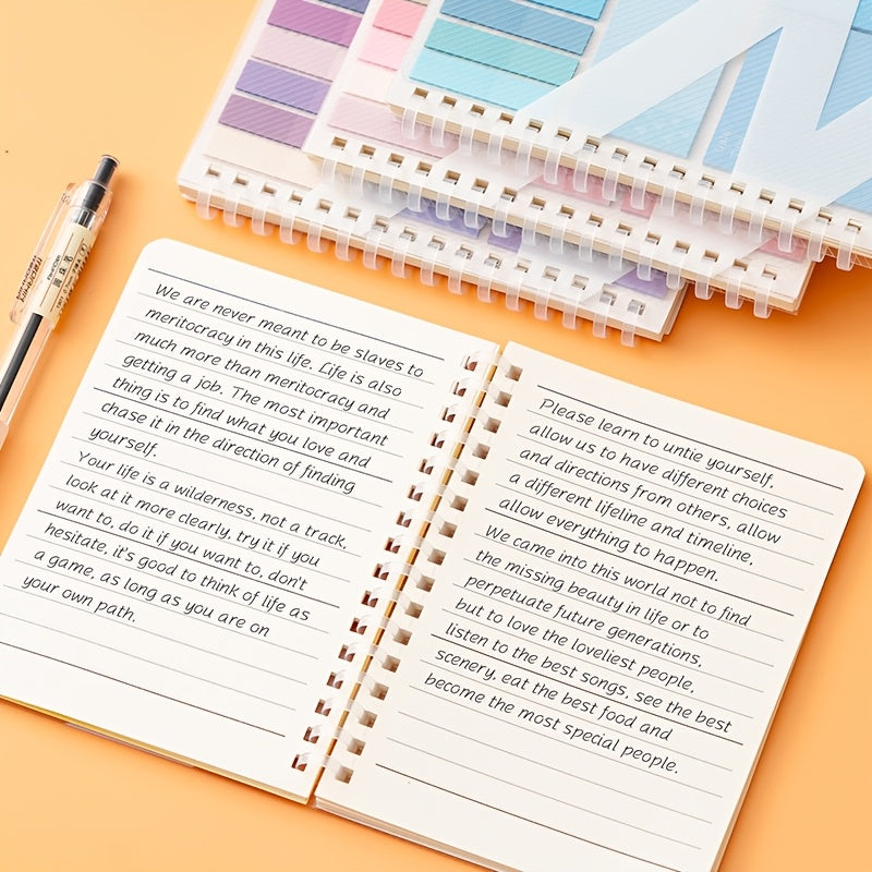 A6 Yumshoq Loop Buckle Notebook sticky notes bilan ofis va o'qish uchun chiroyli dizayn