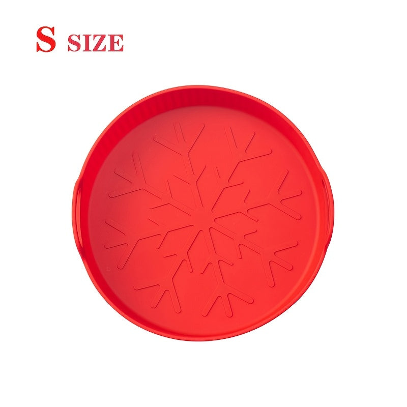 Reusable 8-Inch Silicone Air Fryer Liner Non-Stick High Temperature Basket Mat