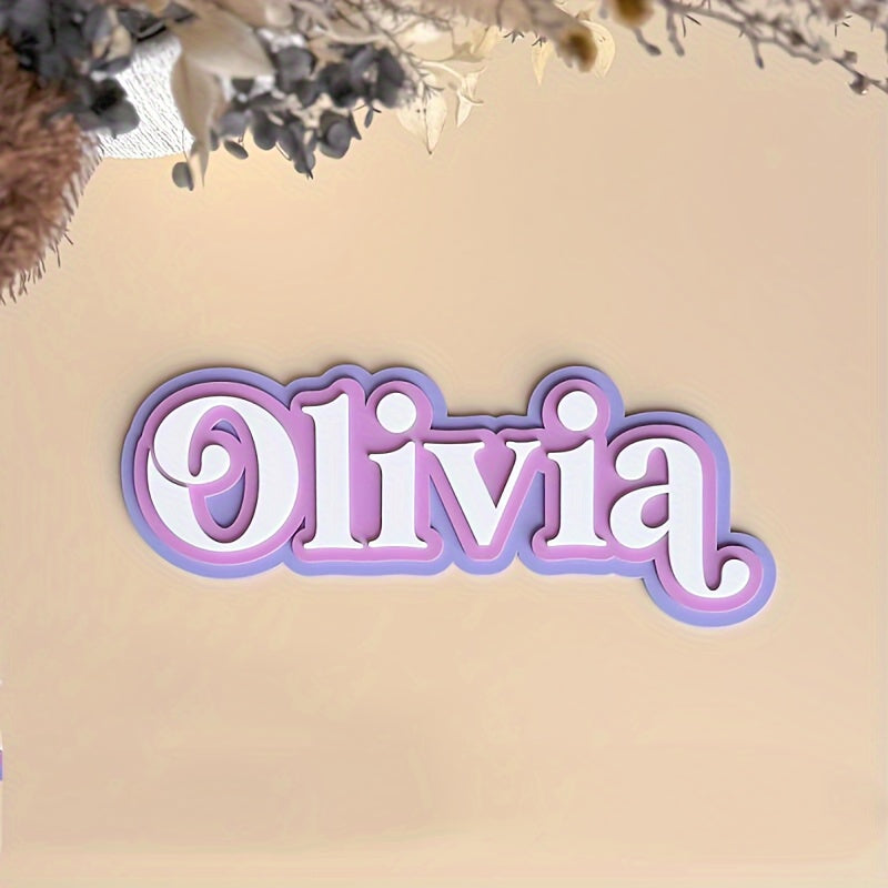 Personalized Acrylic Gift Tag for Kids Bedding and Necessities