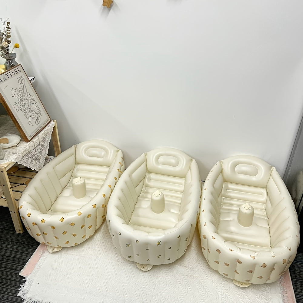Inflatable Baby Bathtub for Newborns Travel and Outdoor Use