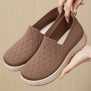 Women's Knit Slip-On Sneakers Breathable Casual Flats for Walking