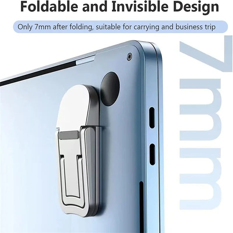 Portable Laptop Stand with Adjustable Angles and Foldable Design for Macbooks and Notebooks