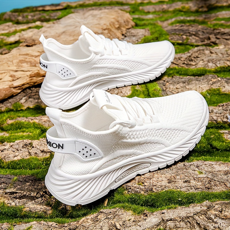 Women's Knitted Lightweight Running Sneakers Breathable Low Top Tennis Shoes