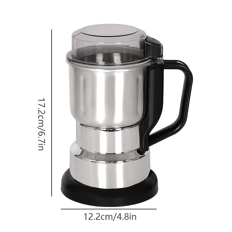 Electric Coffee Spice Grinder Stainless Steel 10s Quick Grind Compact