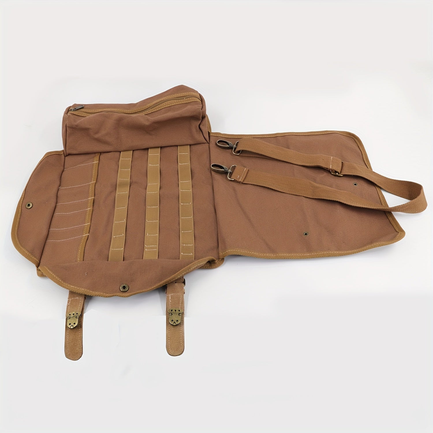 One-Shoulder Canvas Bartender Bag for Professional Use Portable Outdoor Event Carrying Case