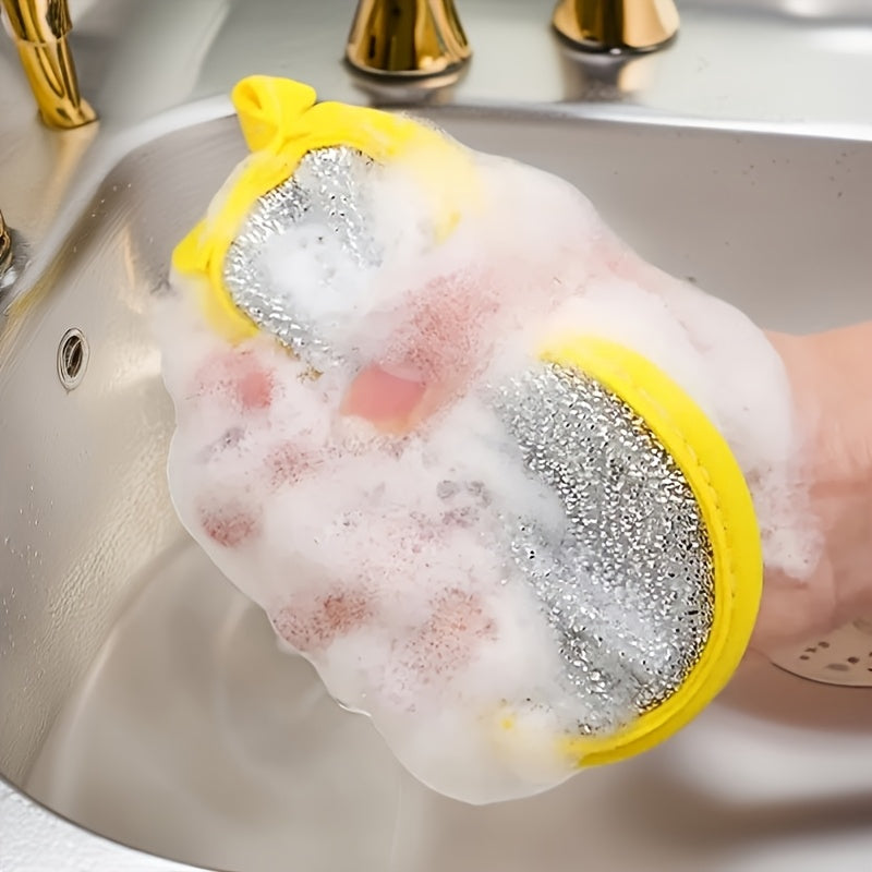 Double-Sided Cleaning Sponge Set for Kitchen, Household, Hotel, and Apartment Use